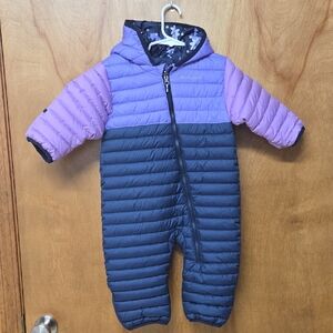 Columbia Purple and Navy Infant Snowsuit